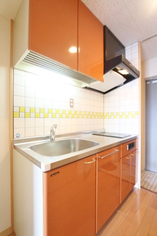 キッチン　キッチンも単身用とは思えない程充実