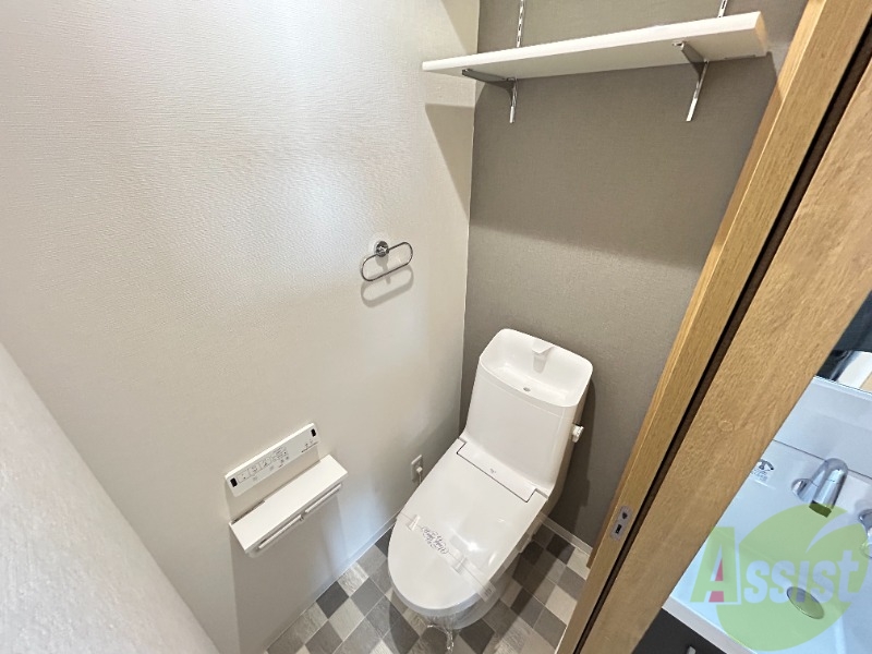 トイレ　トイレがウシュレット付きで快適に過ごせそうです。