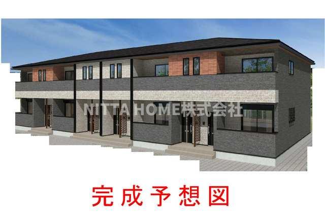 建物外観　２０２６年９月完成予定★インターネット無料！申し込み受付中！