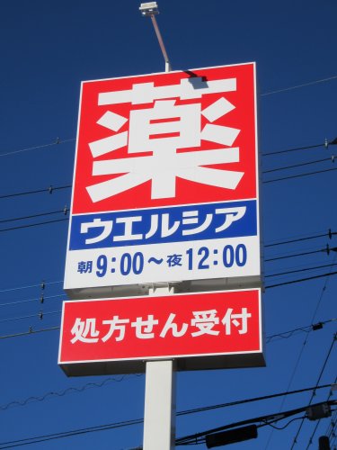 ドラックストア　ウエルシア薬局甲府富士見店（ドラッグストア）まで376m