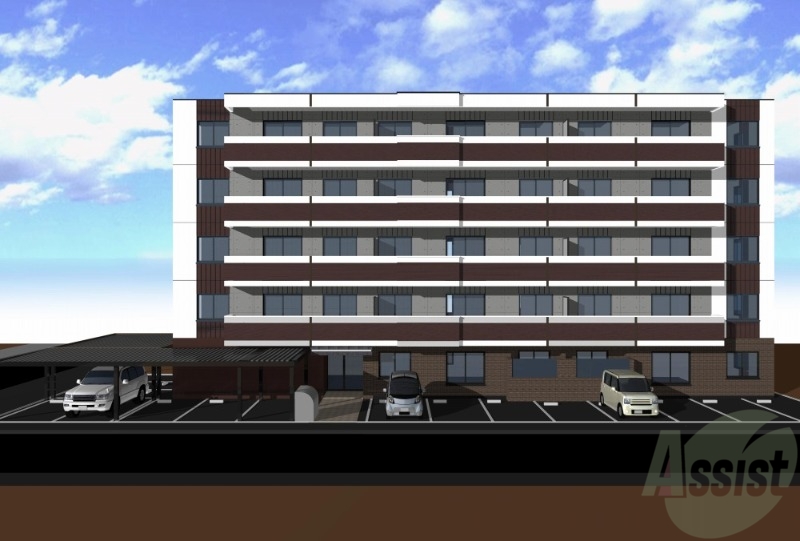 建物外観　札幌市西区八軒五条西「パーク農試館」外観パース