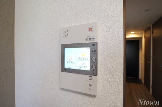 セキュリティ　モニター付きインターホンです