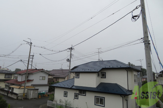眺望　バルコニーからの眺望です。閑静な住宅街ですね～