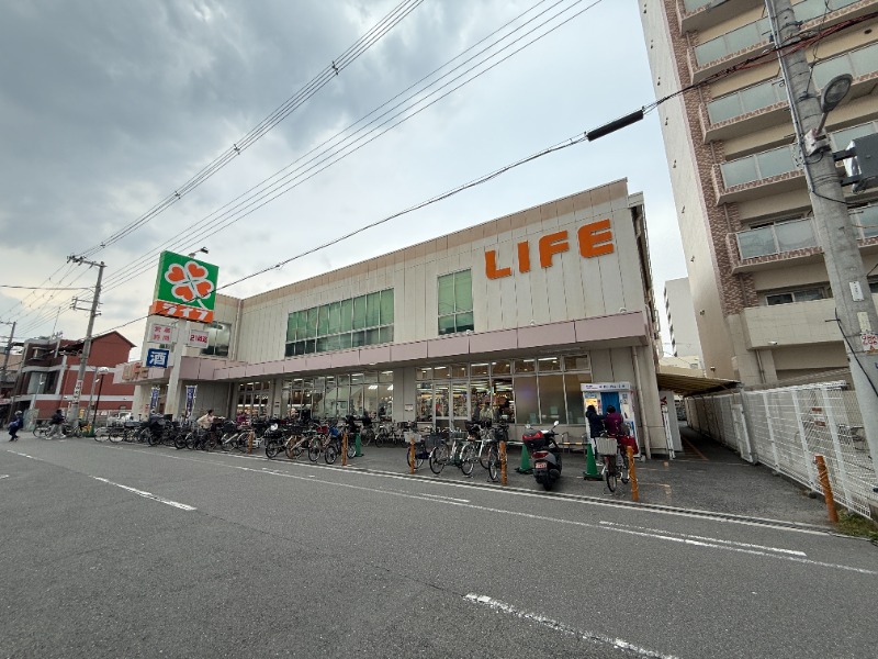 スーパー　ライフ新深江店（スーパー）まで642m