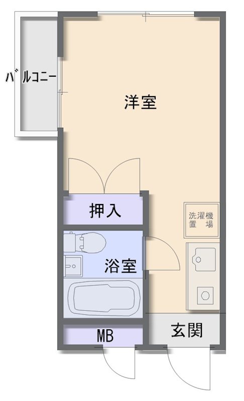 サンパレス南林間の間取り写真