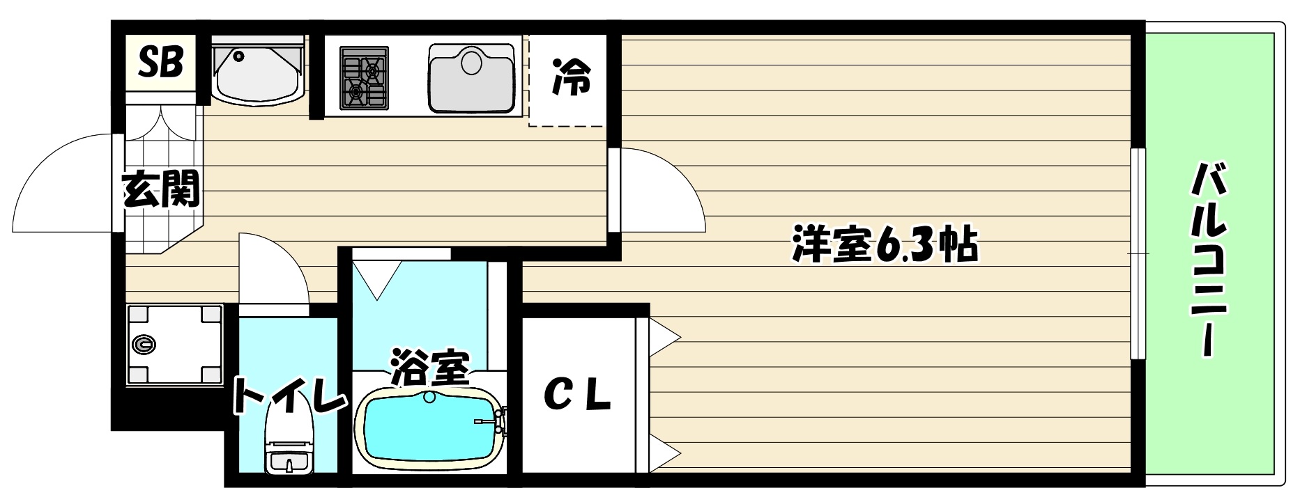 地下鉄御堂筋線 東三国駅 徒歩5分 10階建 築18年の間取り写真