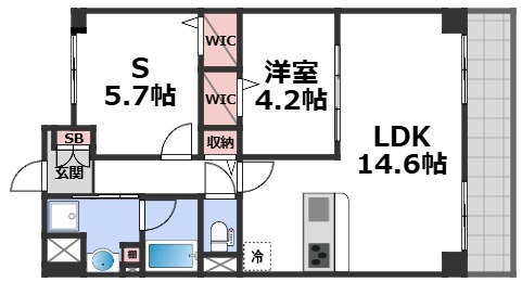 サン シエロ東今里の間取り写真