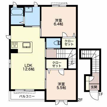 シャンテソラーレ Aの間取り写真