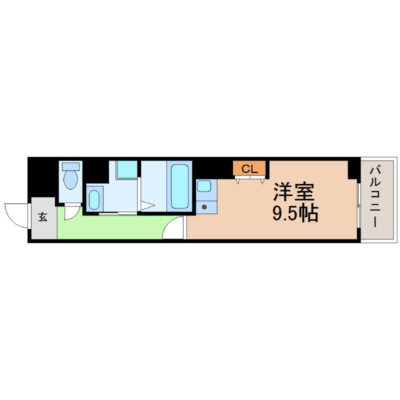 地下鉄東山線 伏見駅 徒歩7分 9階建 築31年の間取り写真