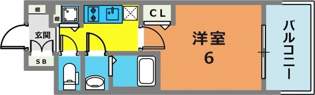 プレサンスジェネ新神戸ステーションフロントの間取り写真