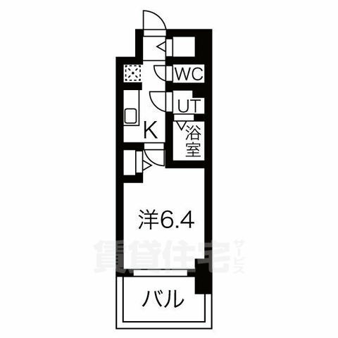 地下鉄鶴舞線 大須観音駅 徒歩13分 14階建 築5年の間取り写真