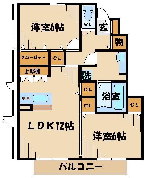 サニーサイド聖蹟Iの間取り写真