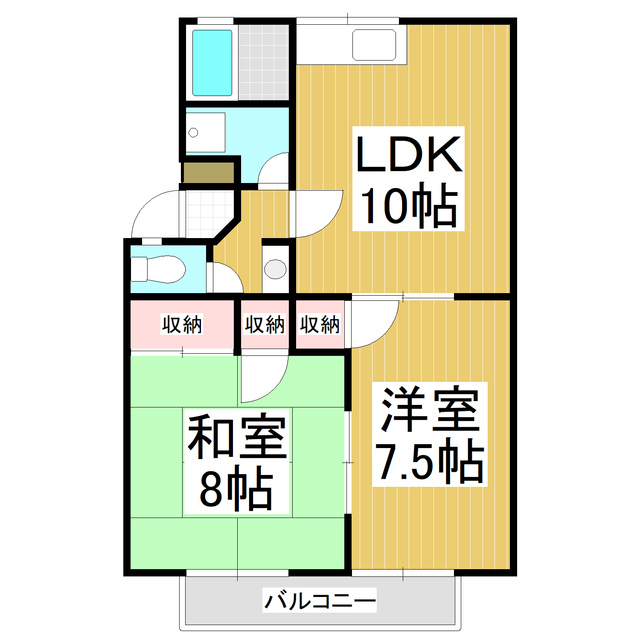 メゾンリポーズ A棟の間取り写真