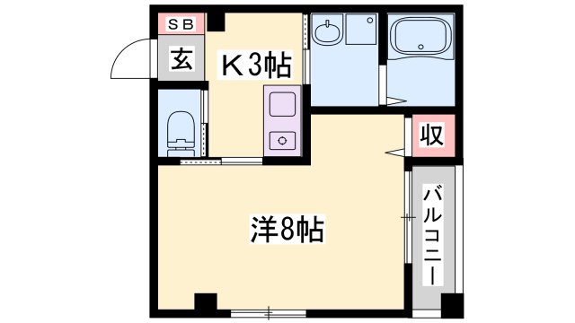 ボヌール姫路Sta.の間取り写真