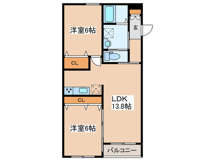 仮)Hマンションシンチクの間取り写真