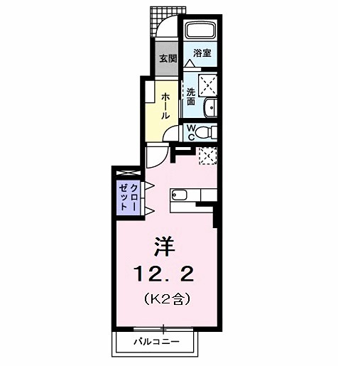 西武拝島線 西武立川駅 徒歩22分 2階建 築20年の間取り写真