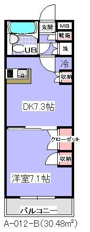 ユタカローズガーデンの間取り写真