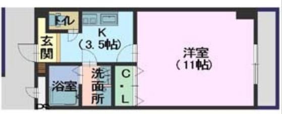 【廿日市市新宮のマンションの間取り】