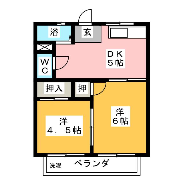 コーポ前田の間取り