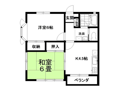 サガミハイツの間取り