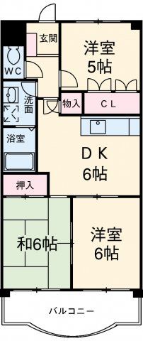 愛知県名古屋市天白区中平３（マンション）の賃貸物件の間取り