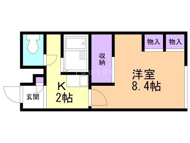 レオパレス日サルー時任町Ａの間取り
