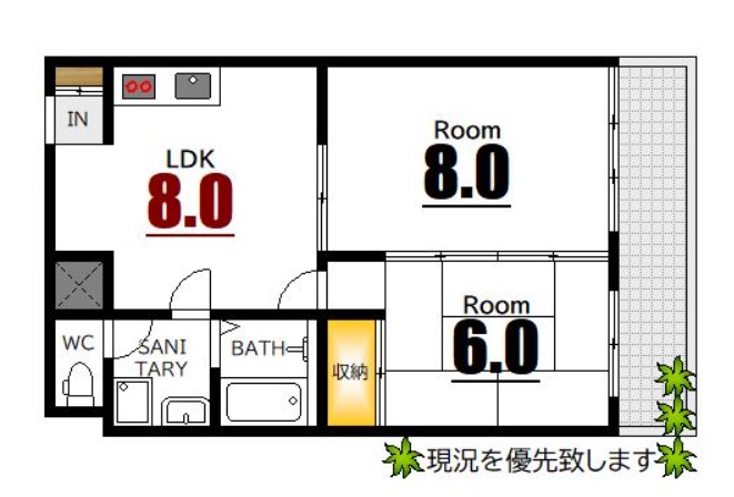 フジウラビルの間取り