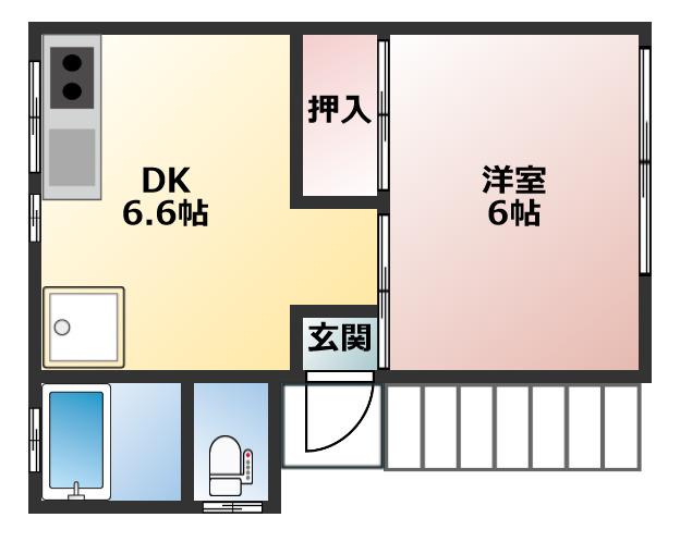 大竹荘の間取り