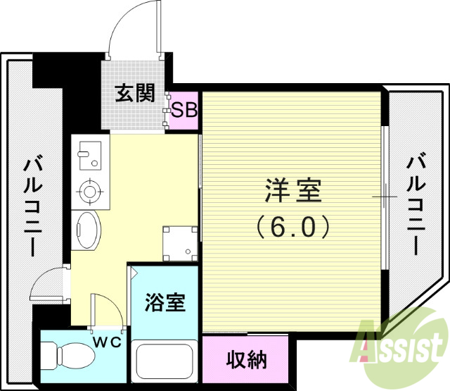 【ハイム・アンゲネームの間取り】