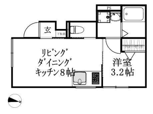 エスト小坂の間取り