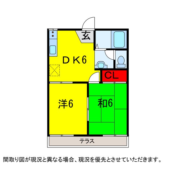 佐倉市王子台のアパートの間取り