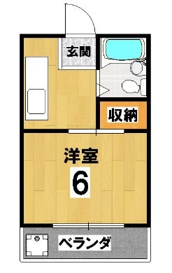 二軒茶屋マンションA棟の間取り