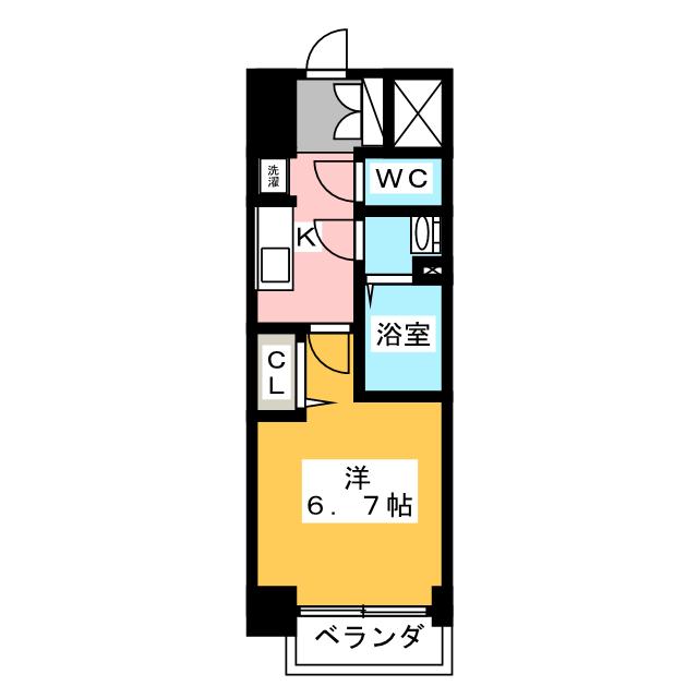 プレサンス鶴舞ファーストの間取り