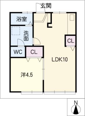 コーポ鈴森の間取り