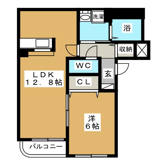 フランク・３－３の間取り