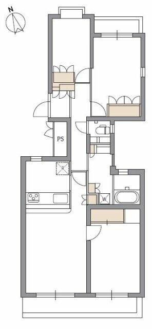 文京区白山のマンションの間取り