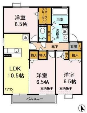 カーサ　アコルデ　Ｂの間取り