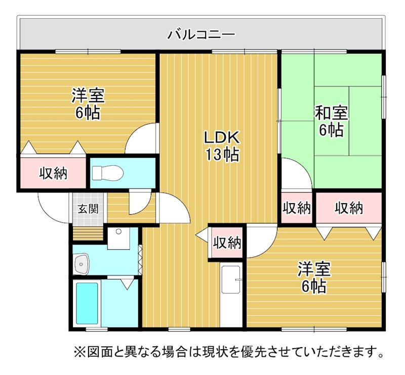 ソレアードTR　Ｆ棟の間取り