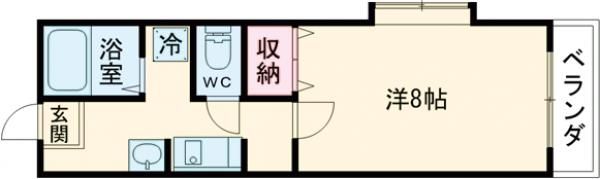 三島郡島本町桜井のマンションの間取り