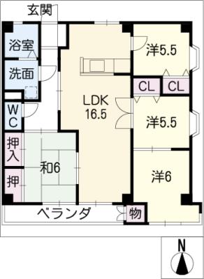 メゾン河村の間取り