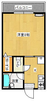 エスティアム中須賀の間取り