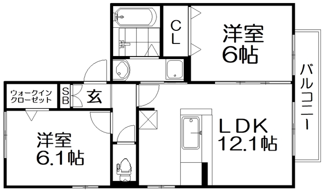 メゾンドル・レの間取り