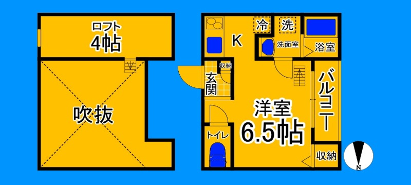 堺市堺区南庄町のアパートの間取り