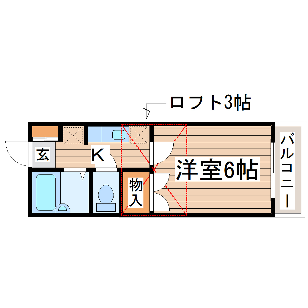 サンパレス東仙台の間取り