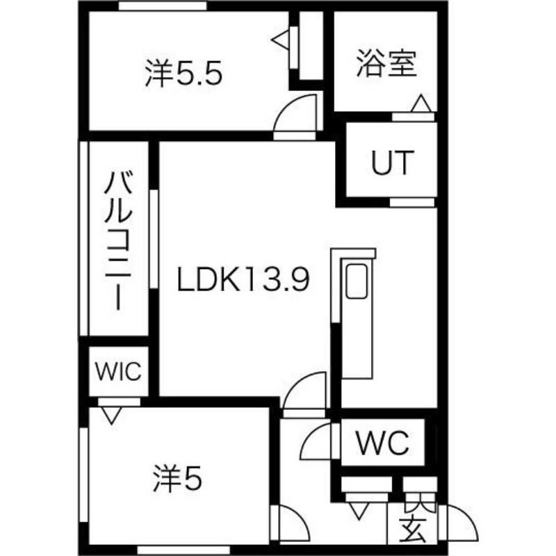 Halenix 北円山の間取り