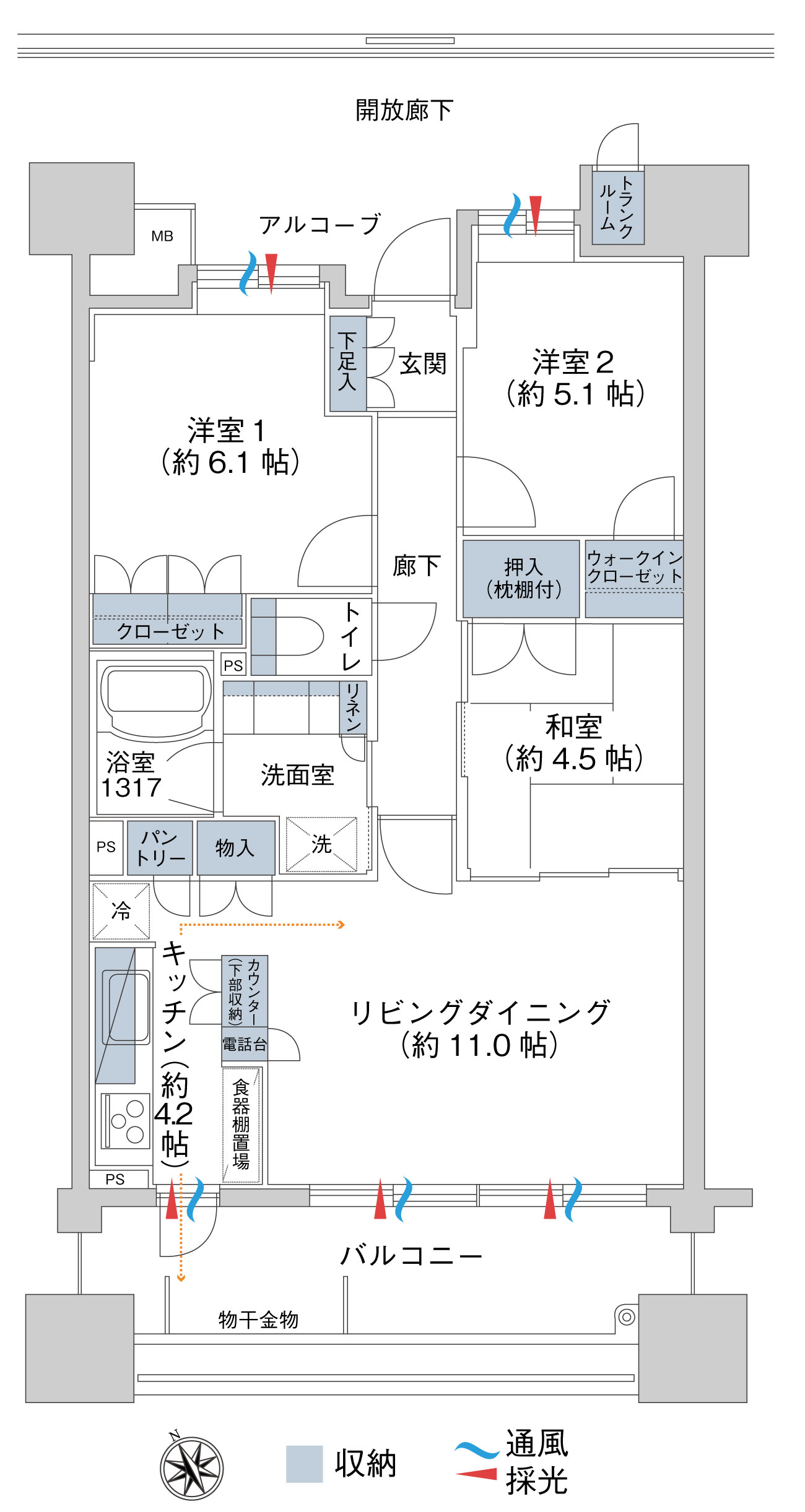 サンデュエル水沢駅前IIの間取り