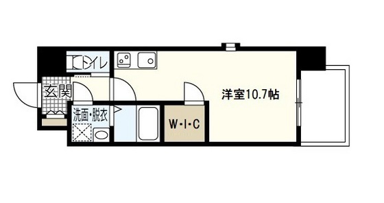 広島市中区大手町のマンションの間取り