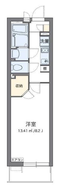 海老名市東柏ケ谷のアパートの間取り