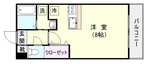 鹿児島市上荒田町のマンションの間取り