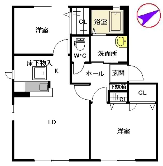 メゾンポラリス　I棟の間取り